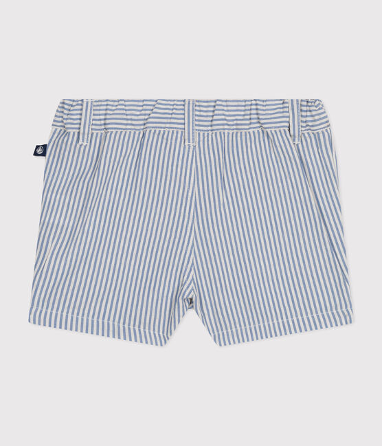 Shorts bebè in seersucker GAULOISE/ MARSHMALLOW