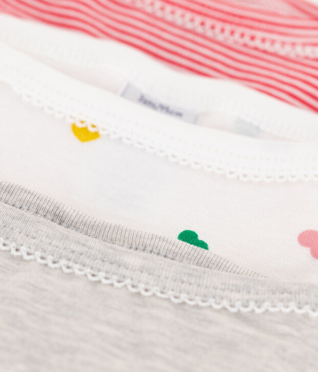 Trio slip bambina multicolore