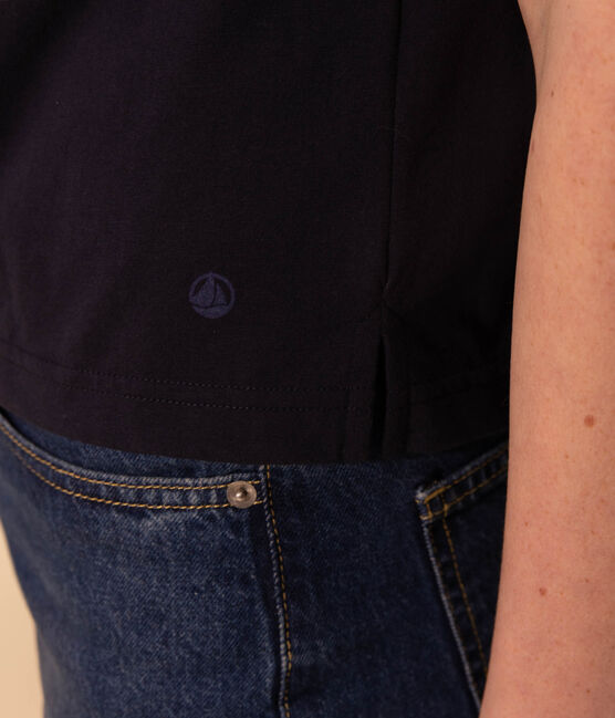 T-shirt LE BOXY in cotone Donna blu SMOKING