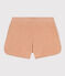 Shorts in spugna bouclette bambina beige VINTAGE