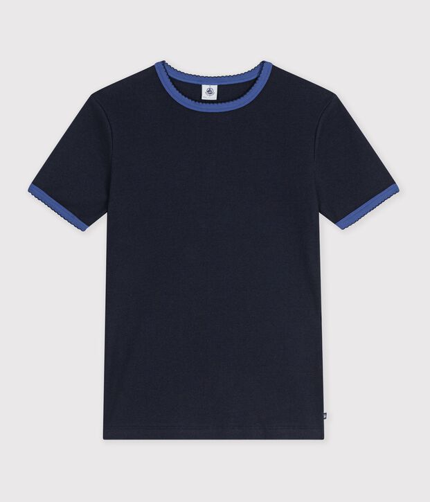 T-shirt a maniche corte in cotone tinta unita donna SMOKING
