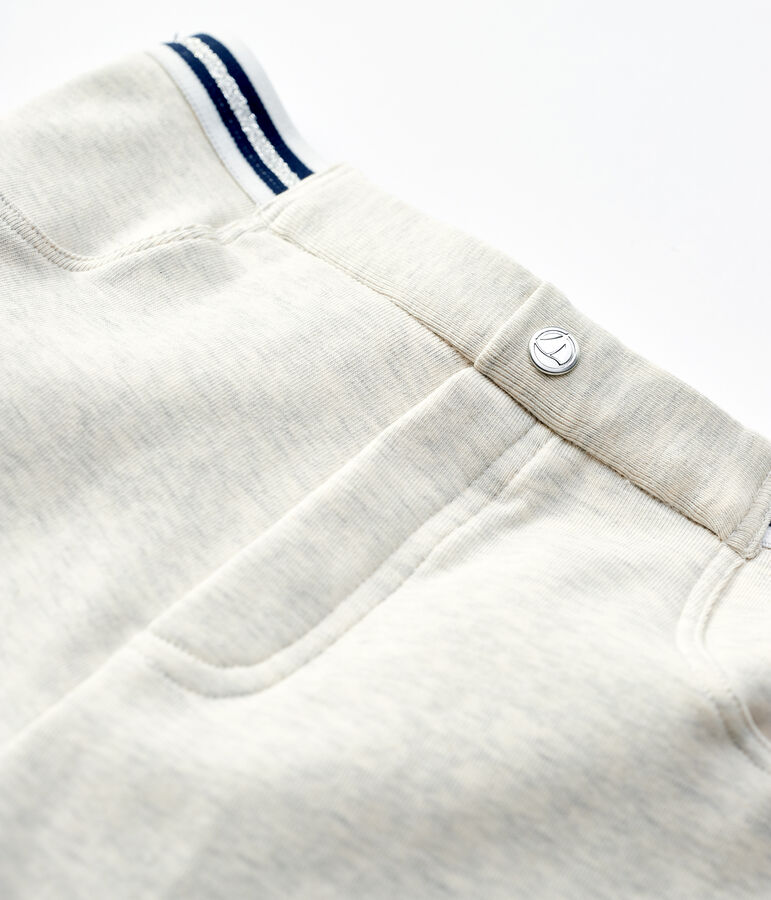 Jeggings bambina in cotone stretch beige