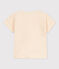 T-shirt a maniche corte bebè in jersey fiammato ecru AVALANCHE
