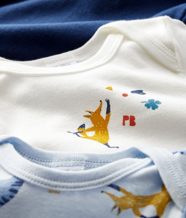 Confezione da 3 body a manica lunga beb&egrave; maschio multicolore