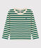 T-shirt bambino a maniche lunghe in cotone EVERGREEN/ AVALANCHE