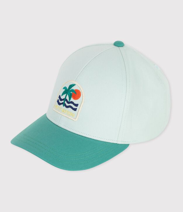 Berretto in cotone bambino blu/multicolore