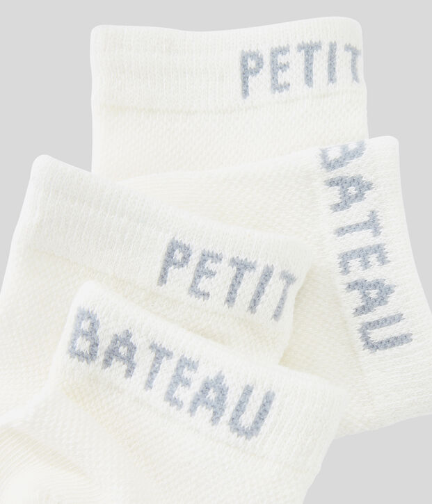 Confezione da 2 paia di calzini bambino bianco
