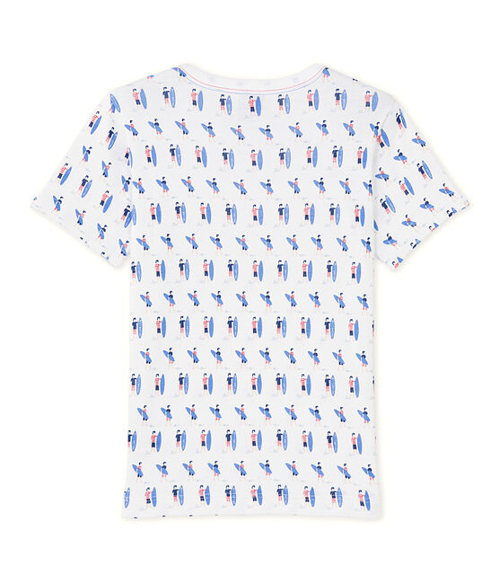 T-shirt bambino con stampe bianco ECUME/blu SOURCE