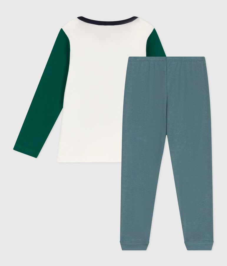 Pigiama bambino in cotone bicolore grigio GOBELIN/ MULTICO