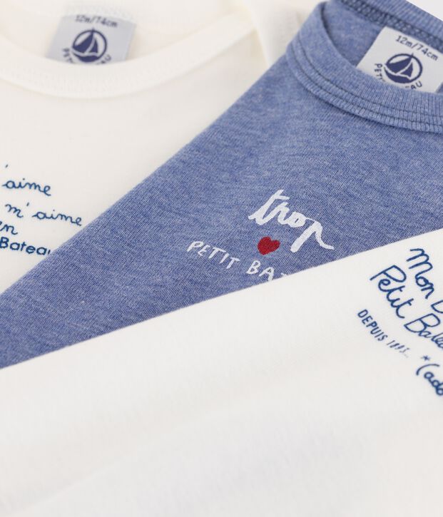 Set di 3 body a maniche lunghe neonato multicolore