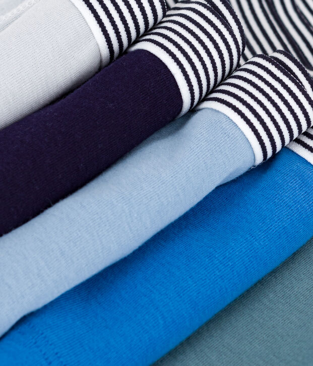 Set di boxer in cotone tinta unita bambino multicolore