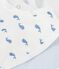 Set di bavaglini in cotone con stampa balena neonato multicolore