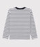 T-shirt in jersey bambina - bambino bianco MARSHMALLOW/blu SMOKING