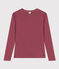 T-shirt L'ICONIQUE girocollo in cotone Donna marrone JUKE BOX