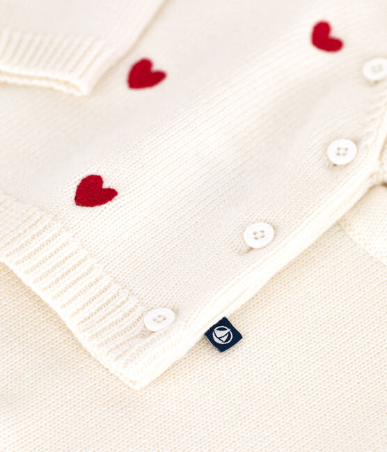 Set 2 pezzi in maglia con cuori ricamati neonato rosso MARSHMALLOW/ POMPEI