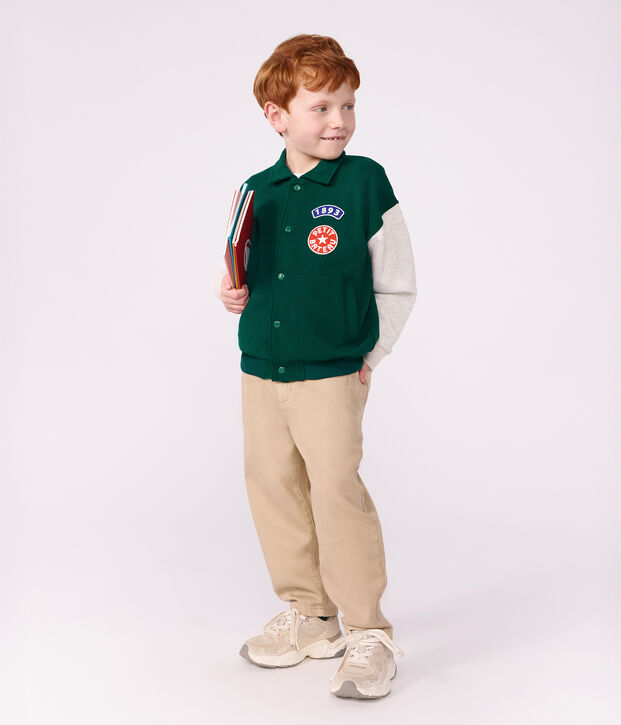 Pantaloni a 5 tasche in denim bambino beige