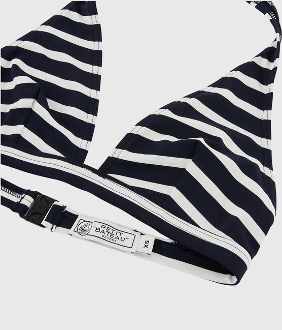 Costume 2 pezzi a righe Donna blu SMOKING/bianco MARSHMALLOW