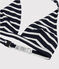 Costume 2 pezzi a righe Donna blu SMOKING/bianco MARSHMALLOW