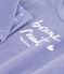 Camicia da notte e leggings bambina in ciniglia viola/bianco