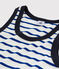 Canottiera iconica in cotone Donna bianco MARSHMALLOW/blu SURF