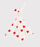 DOUDOU CUORE IN COTONE bianco MARSHMALLOW/rosso TERKUIT