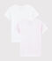 Confezione da 2 t-shirt manica corta millerighe rosa bambina variante 1