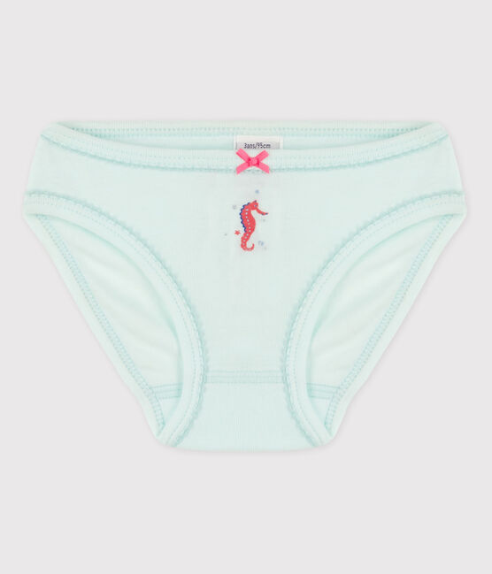La mutandina in cotone per bambina blu HAITI