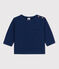 T-shirt maniche lunghe bebè in cotone blu MEDIEVAL