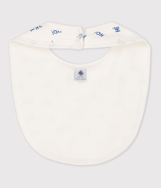 Bavaglino di cotone con stampa per neonati bianco MARSHMALLOW/ CREPUSCULE