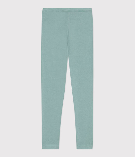 Leggings in cotone tinta unita bambino verde PAUL