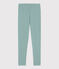 Leggings in cotone tinta unita bambino verde PAUL