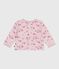 Cardigan in cotone con stampa a fiori neonato rosa JOLI/bianco MULTICO