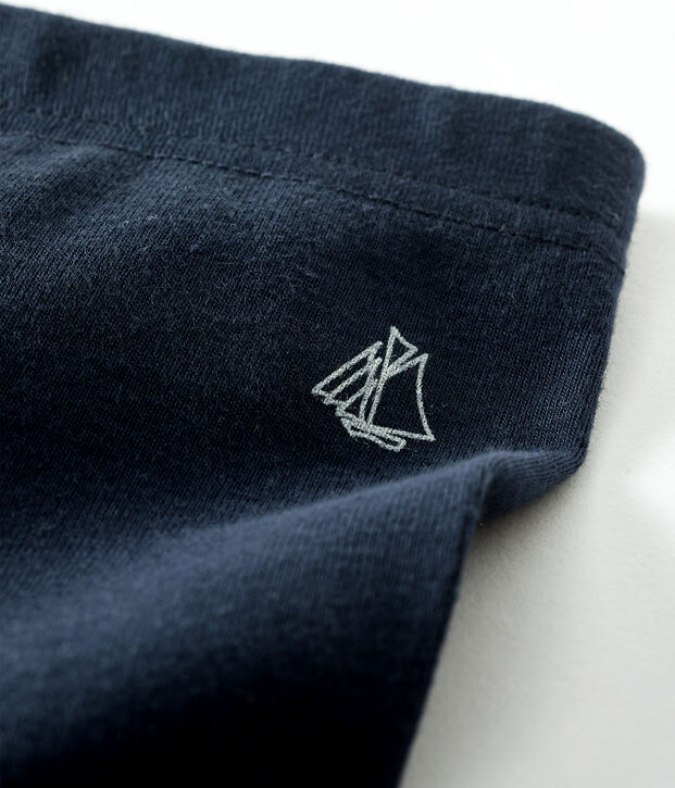 Leggins per beb&egrave; in cotone blu