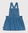 Abito smanicato in denim leggero per bebè blu DENIM CLAIR
