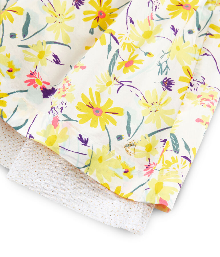 Vestito a maniche corte bambina bianco MARSHMALLOW/bianco MULTICO