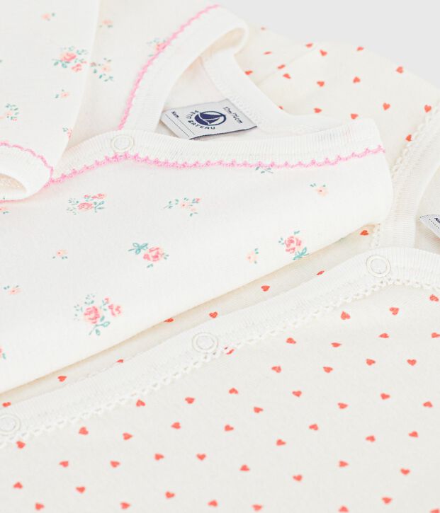 Set di pigiami in cotone con stampa neonato multicolore