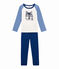 Pigiama per bambino blu LIMOGES/bianco MULTICO
