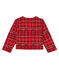 Cardigan a scacchi bebè femmina rosso TERKUIT/bianco MULTICO CN