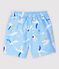 Costume da bagno ecoresponsabile bebè maschio blu JASMIN/bianco MULTICO