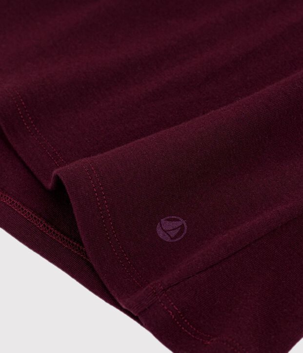 T-shirt a maniche corte in cotone tinta unita donna MOON