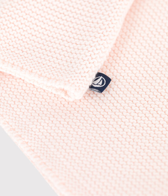 Cardigan in maglia di cotone a punto legaccio neonato rosa FLEUR