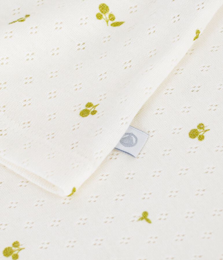 T-shirt a maniche corte in cotone con stampa a fiori bambina verde/verde