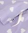 Pigiama donna a maniche corte con gamba ampia in cotone con cuori stampati bianco SQUAW/ MARSHMALLOW
