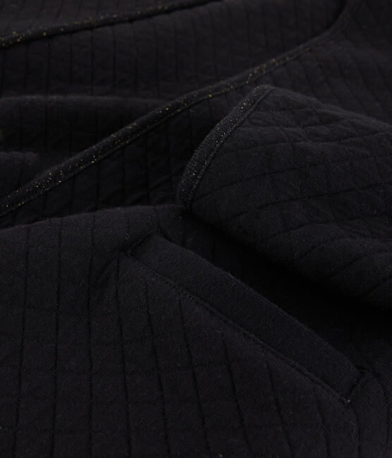 Giacca cardigan in tubique donna nero NOIR/giallo DORE