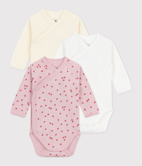Set di body incrociati a maniche lunghe in cotone fantasia neonato variante 2