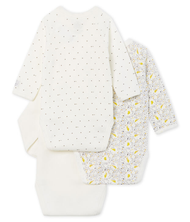 Confezione da 3 body a manica lunga beb&egrave; femmina multicolore