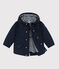 Parka lunghezza midi bebè maschio blu SMOKING