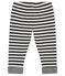 Pantalone rigato per bebé maschio nero CITY/bianco MARSHMALLOW