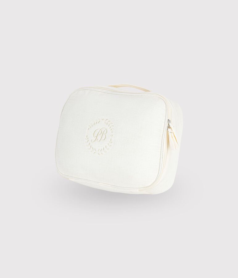 Valigetta regalo nascita in cotone multicolore