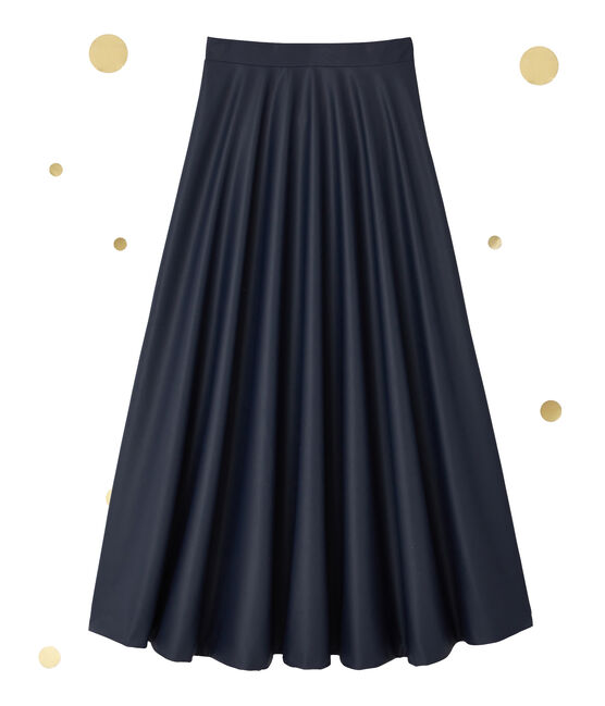 Gonna lunga donna. Petit bateau x Marie-Agnès Gillot blu SMOKING